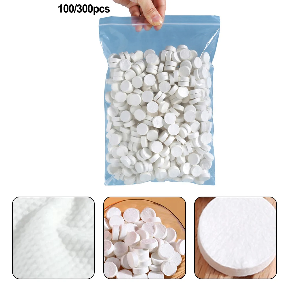 

100/300PCS Compressed Towel Disposable Coin Tissue Travel Portable Mini Compressed Towel For Outdoor Travel BBQ Outdoor Camping