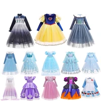 new frozen costume for girls princess dress kids snow queen cosplay christmas clothing anna elsa dress up fancy clothes 2 10yrs