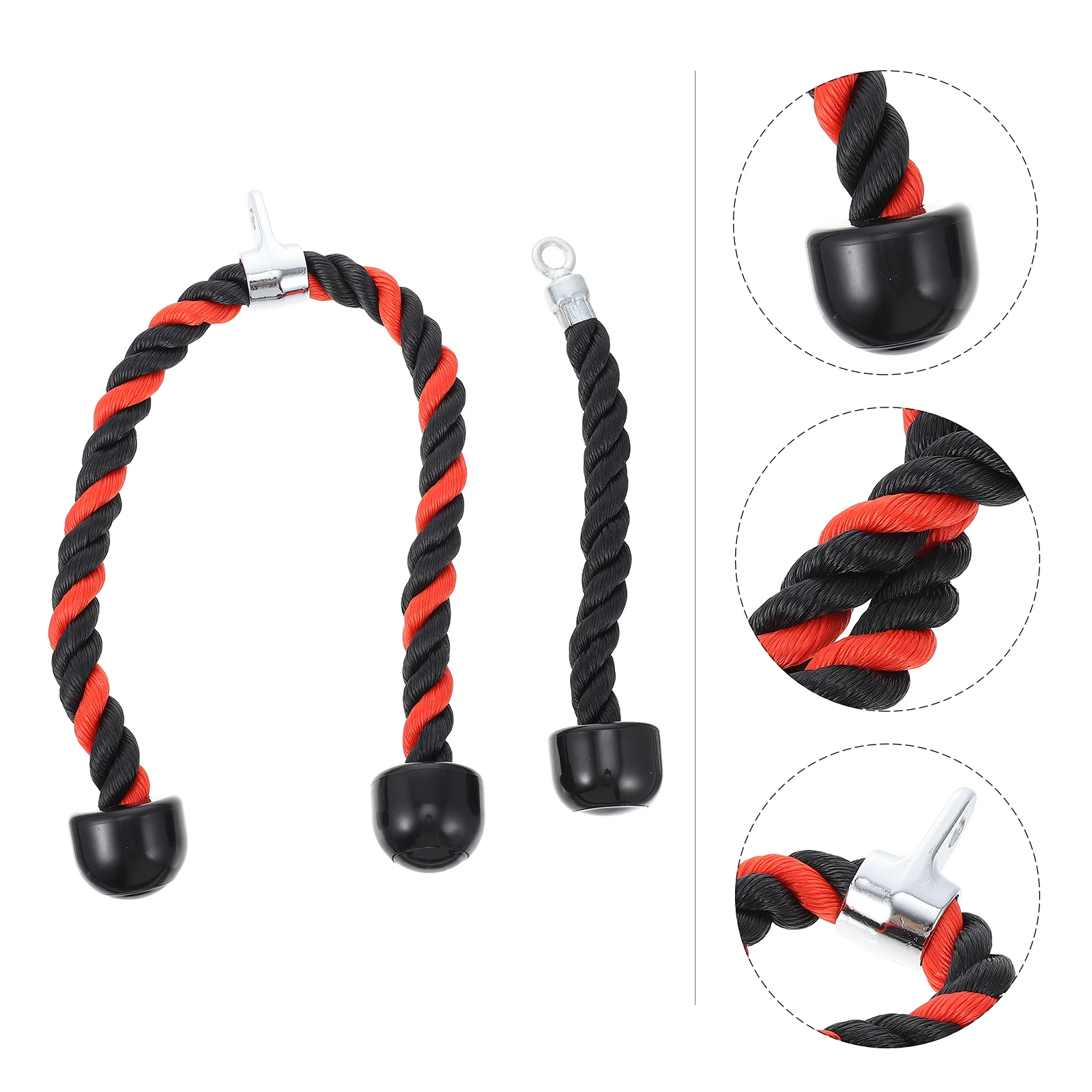 

2pcs Durable Fine Portable Strength Training Rope Fitness Rope for Adults Men