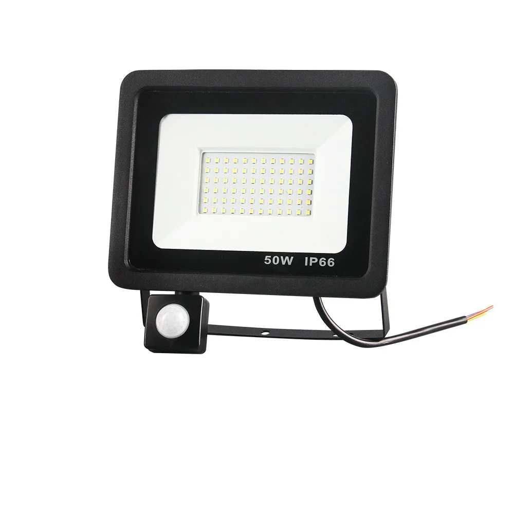 

2PCS SMD LED HALOGEN LAMPA 50W Dusk to Dawn Flood Light with Motion Sensor for Courtyard
