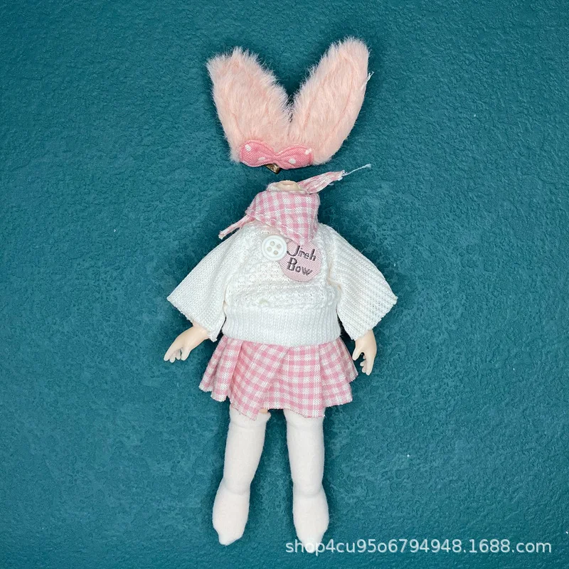 

Doll Clothes 1/8 Bjd Dress Up Skirt Pants Suit Uniform Cute Clothes Doll Accessories for 16-19cm Doll Clothes