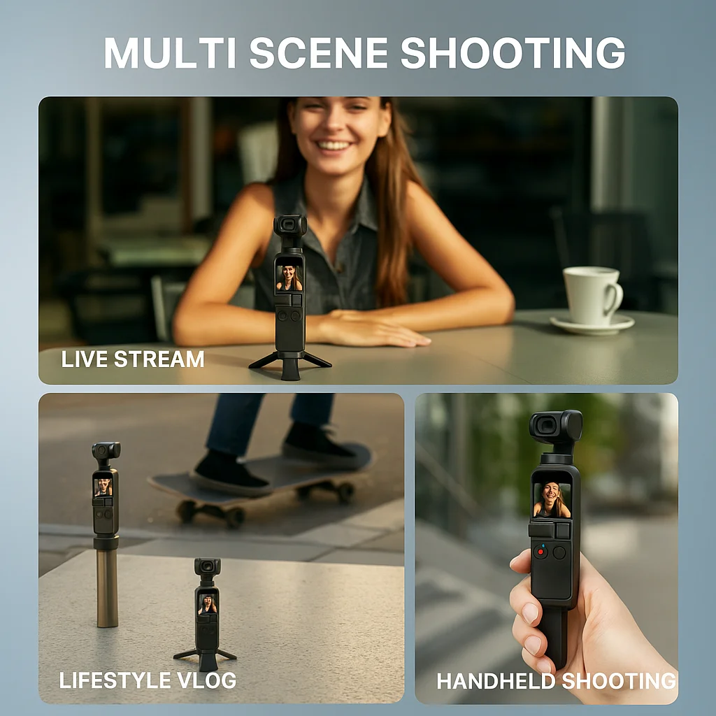 Фото Мини-штатив для OSMO Zhiyun Feiyu GoPro, универсальное крепление для камеры, винт 1/4, складной портативный держатель для DSLR Action Cam №1