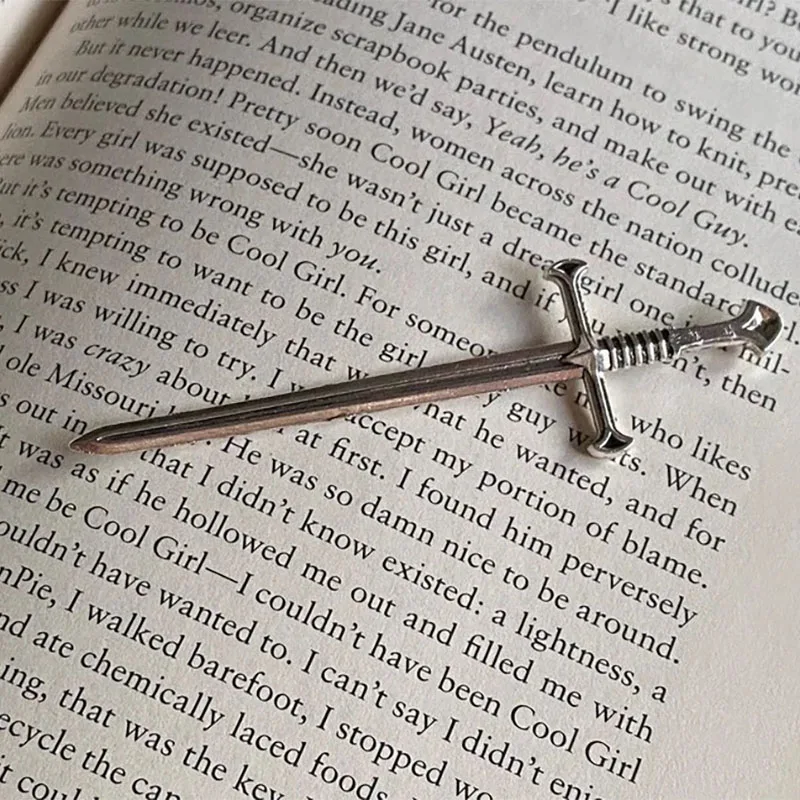 

Metal Sword Bookmark Dark Academia Knight Inspired Book Accessories Aesthetic Booktok