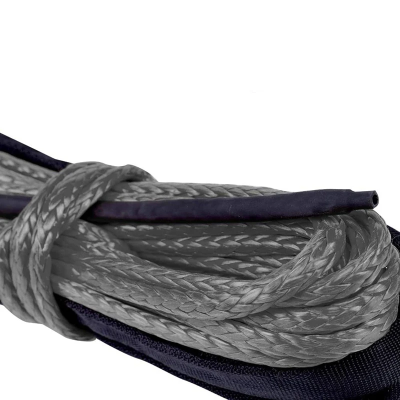 Синтетический трос лебедки 15 м 7700 фунтов с защитным рукавом строка для