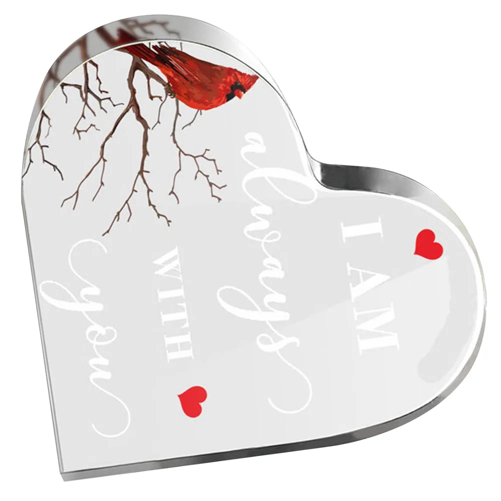 

Love Ornaments Decor Inspirational Desk Tabletop Acrylic Quotes Motivational Women Office Plaque Clear