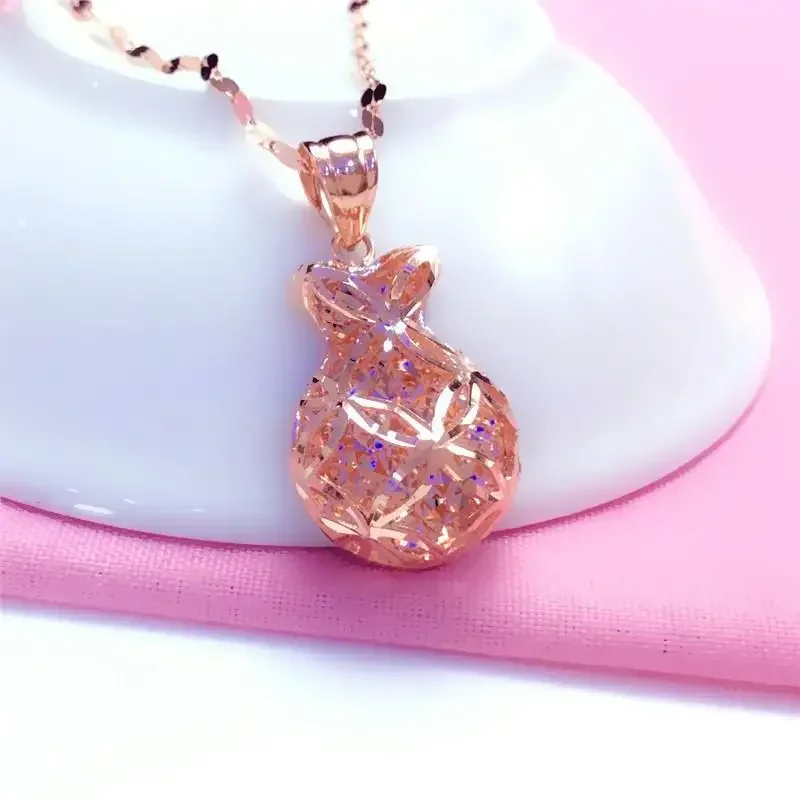 Фиолетовое золото 585 пробы розовое 14 карат блестящие геометрические цепочки