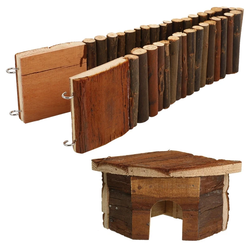 

Мышь Крыса морская свинка, длинная лестница с фотоклеткой деревянный домик, Вилла 10 треугольник-хомяки