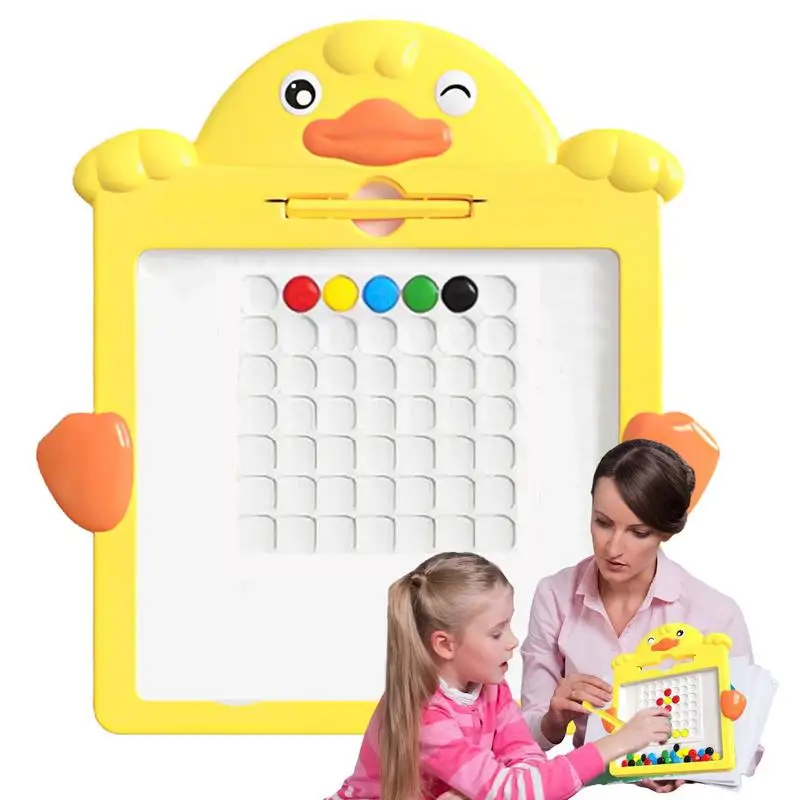 

Магнитная доска для письма, Детская магнитная доска, игрушки, забавный коврик для рисования для малышей, дети, малыши, рисование скетчей, игрушки, магнитная ручка и бусины