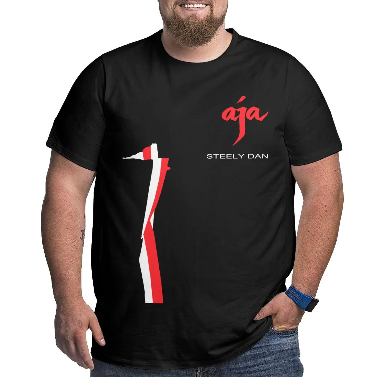 

Популярная 1993 футболка большого размера Steely Dan Tour To, Мужская одежда, Аниме футболки, мужская одежда, футболка с графическим рисунком