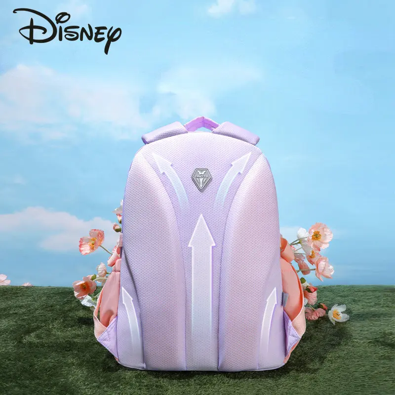 Disney New Girls' Backpack Fashionable High Quality Student Backpack Cartoon Multi Functional High Capacity Girls' Backpack