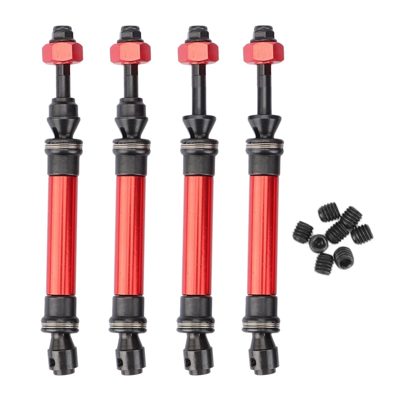

4Pcs Metal Heavy Duty Drive Shaft CVD For 1/10 Traxxas Slash Rustler Stampede VXL 4X4 4WD RC Car Upgrade Parts