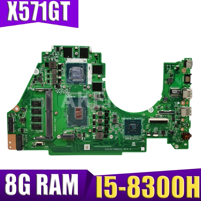 

Akemy For ASUS VivoBook X571GT X571GD K571GD VX60GT Laotop Mainboard X571GT Motherboard I5-8300H CPU 8GB RAM GTX 1650/V4G