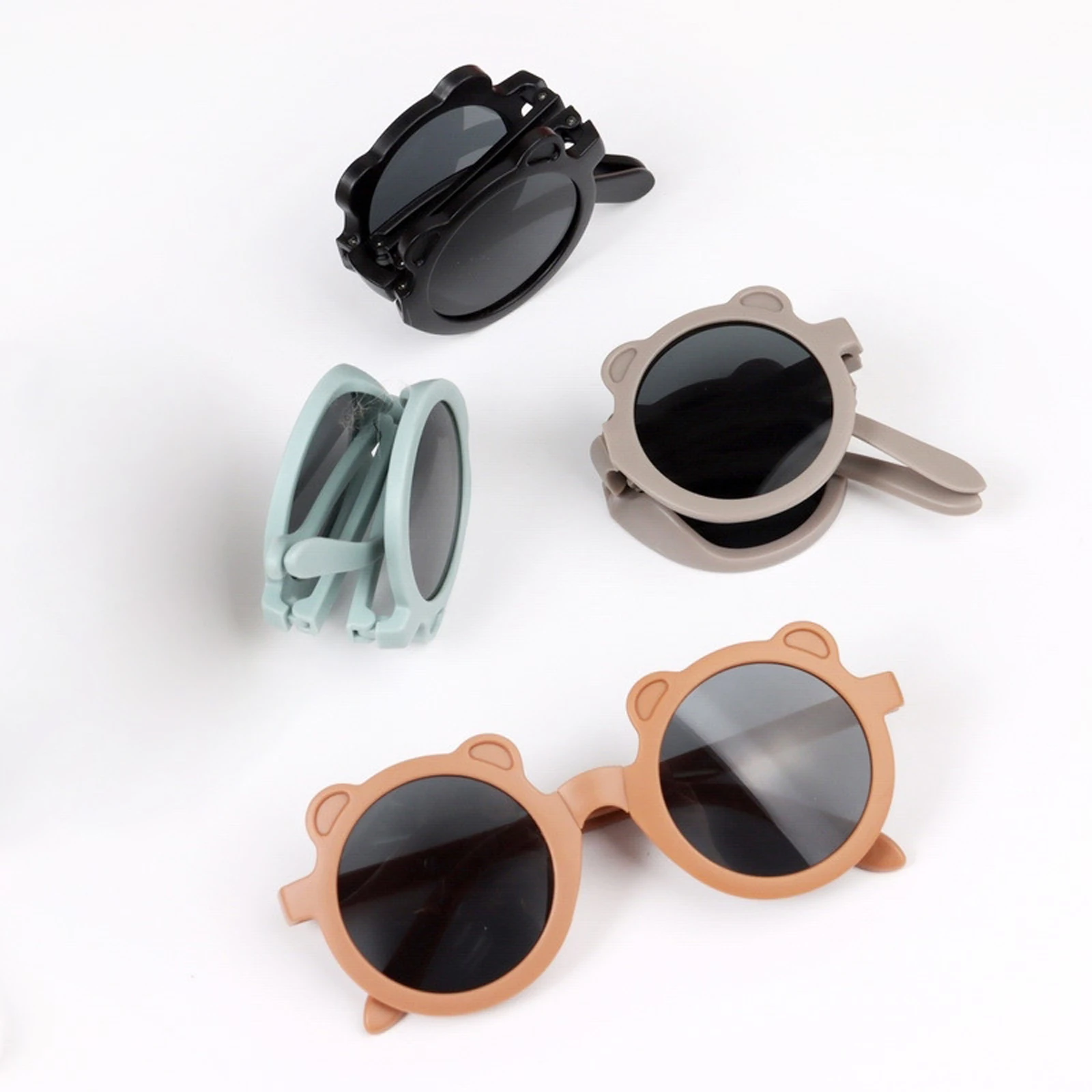 

Toddler UV400 Protection Polarized Sunglasses Kids Cartoon Bear Sunglasses for Boys Girls
