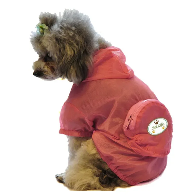 

2022The Ultimate Waterproof Thunder-Paw Adjustable Zippered Folding Travel Dog Raincoat