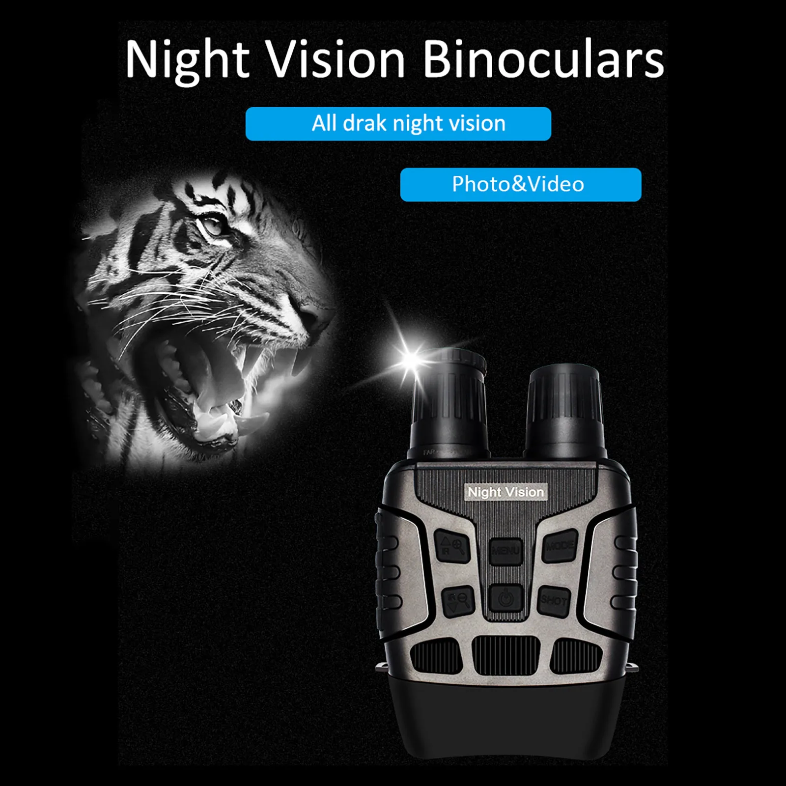

Night Vision Hunting Camera Night Vision Binoculars Goggles Telescope For Hunting Binoculars Waterproof Zoom Telescope