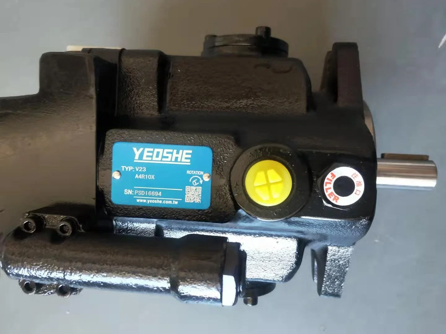 Оригинальный гидравлический осевой поршневой насос YEOSHE модель V23A4R10X PSD16694 V15 V18 V23