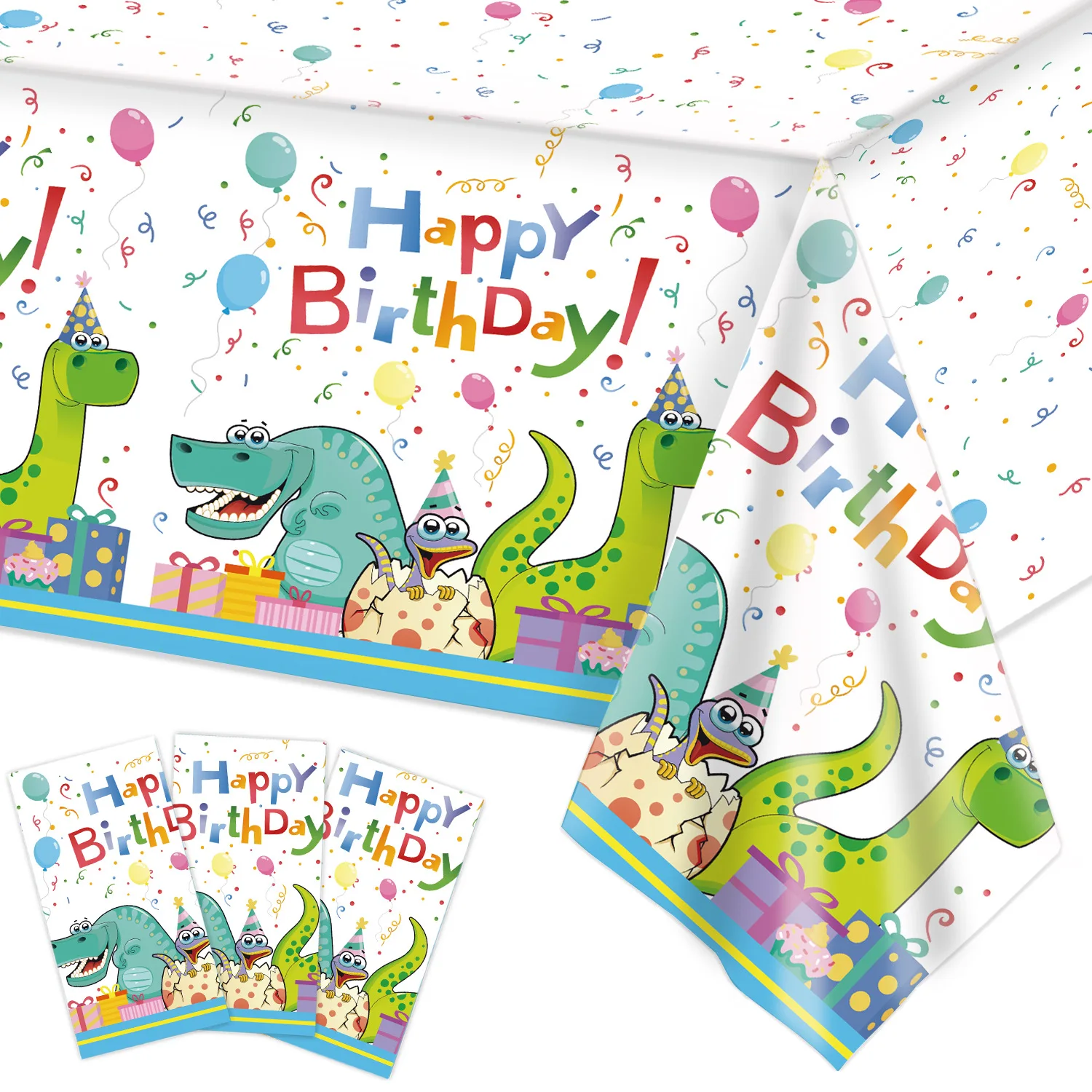 Dinosaur Roar Birthday Table Cloth Safari Rawr Boy 1st Fav