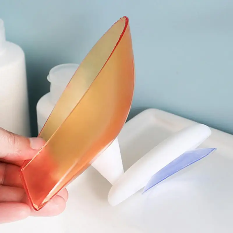 

For Home Storage Soap Shelf Portable 1pc Bathroom Soap Holder Non-slip Suction Cup Bathroom Storage For Shower Soap Dish