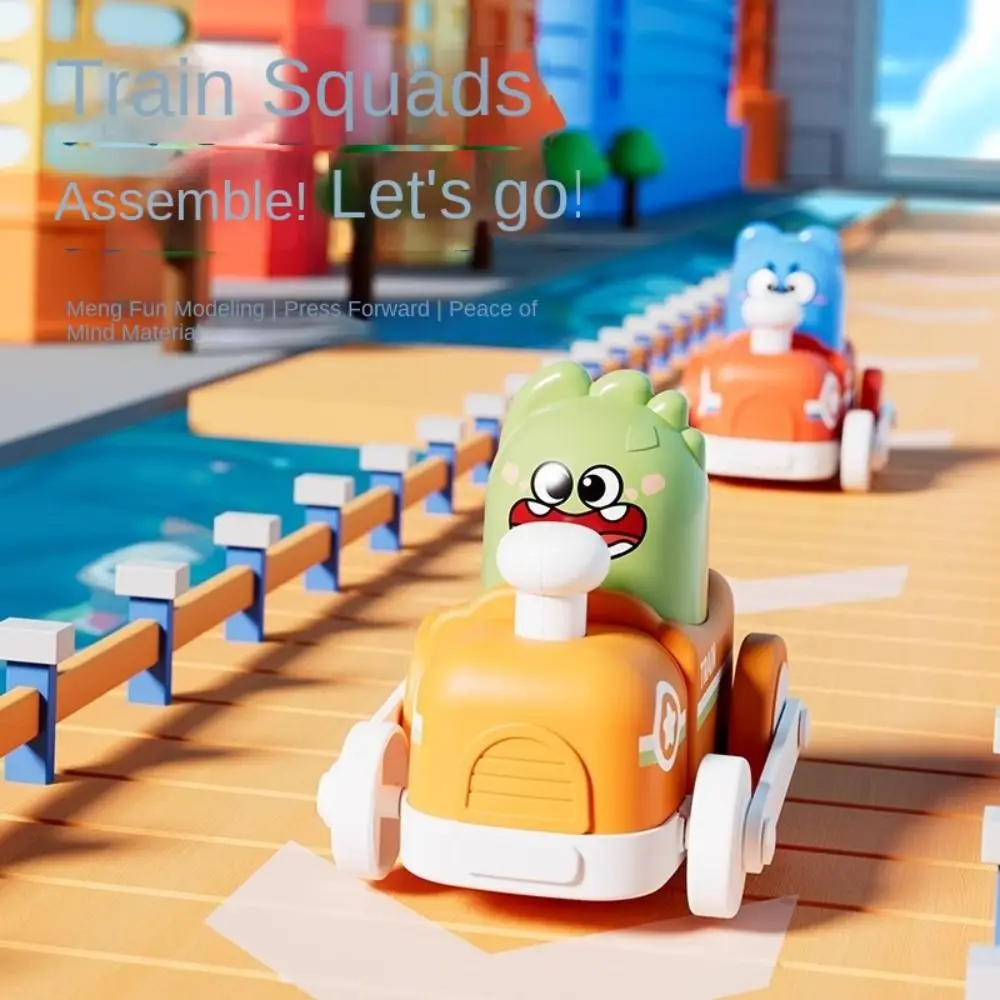 Креативная игрушка с изображением поезда мультяшная для столкновений