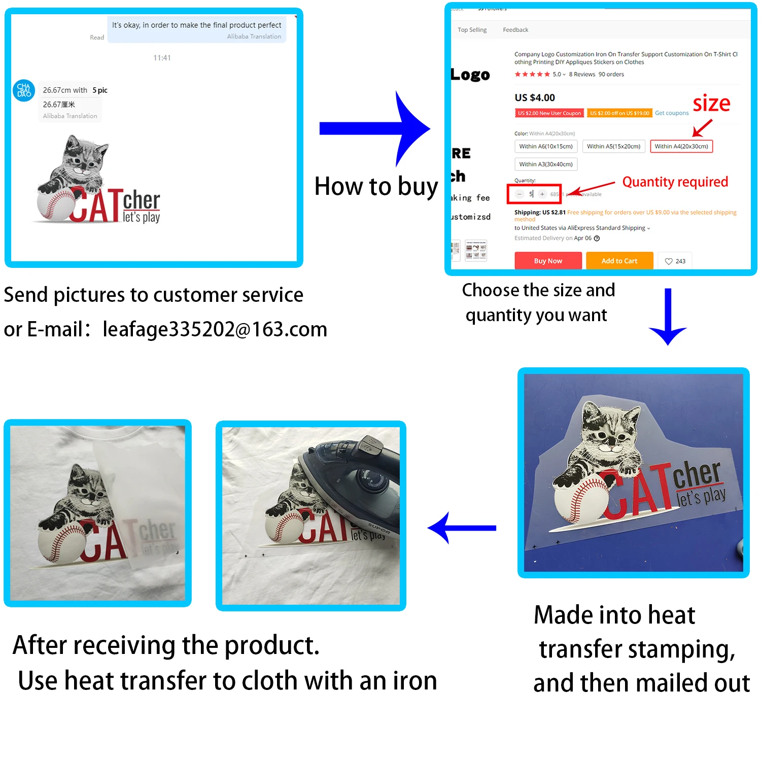 Небольшой логотип изготовленный на заказ серпы для одежды Термотрансферная