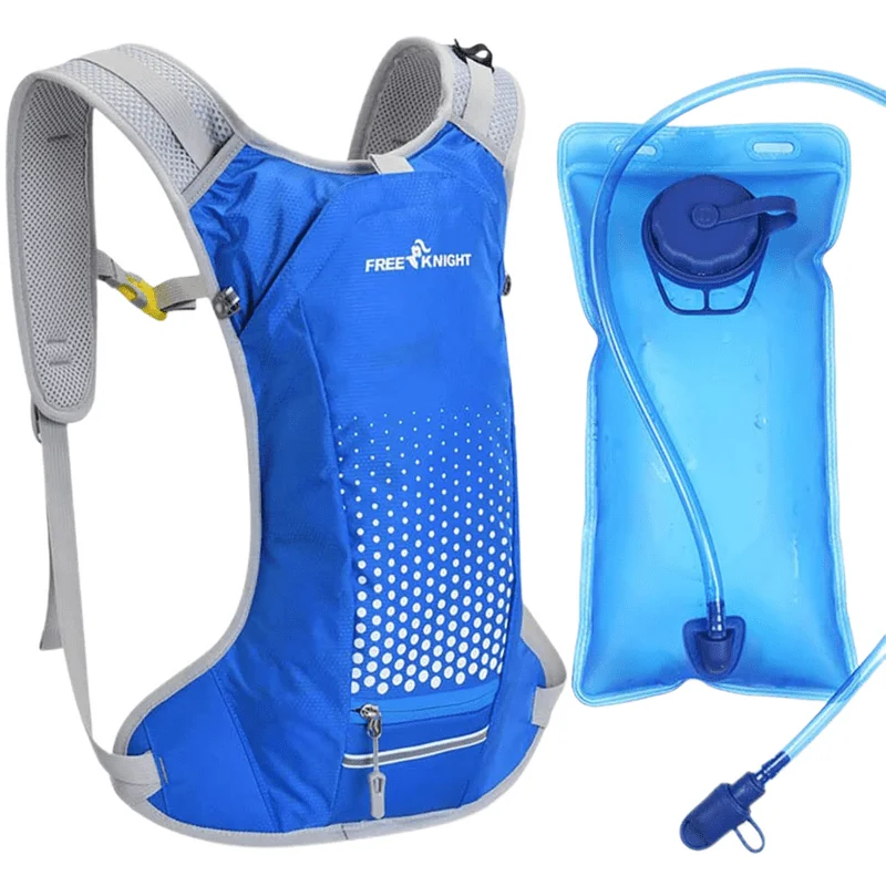 

Waterproof Breathable Cycling Backpack with Helmet Organizer Pocket,Hydration Pack for Biking Riding Running Hiking