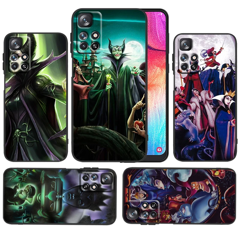 

Disney Evil Queen For Redmi 10 10X 9T 9C 9C 8 7 5 K50 K40S Gaming 4G 5G Silicone Soft Shockproof Black Phone Case