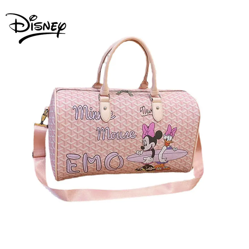 

Водонепроницаемая дорожная сумка Disney Minnie для женщин и девушек, портативный чемодан для ручной клади, прочный спортивный мешок, прочная вмес...