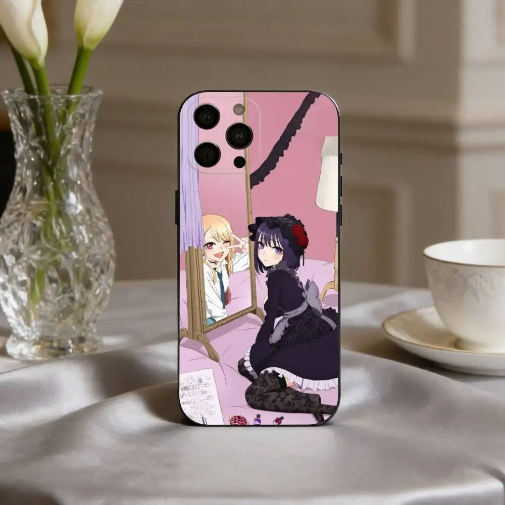 Чехол для телефона S-Shizuku K-Kuroe M-Marin Kitagawa для iPhone 17 Pro, 16, 15, 14, 13, 12, 11, X, XR Plus и других моделей, мягкий черный чехол (art.: 3920d8a1e5dca) - 3920d8a1e5dca