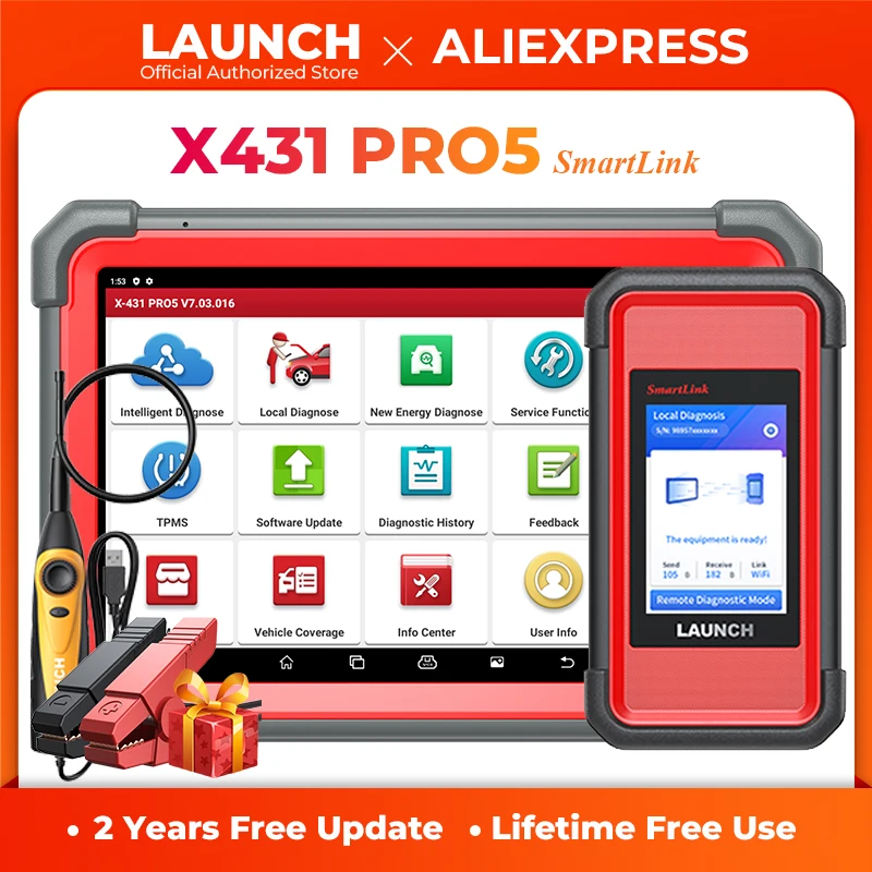 Диагностический сканер Launch X431 PRO5 SmartLink J2534 диагностический инструмент для