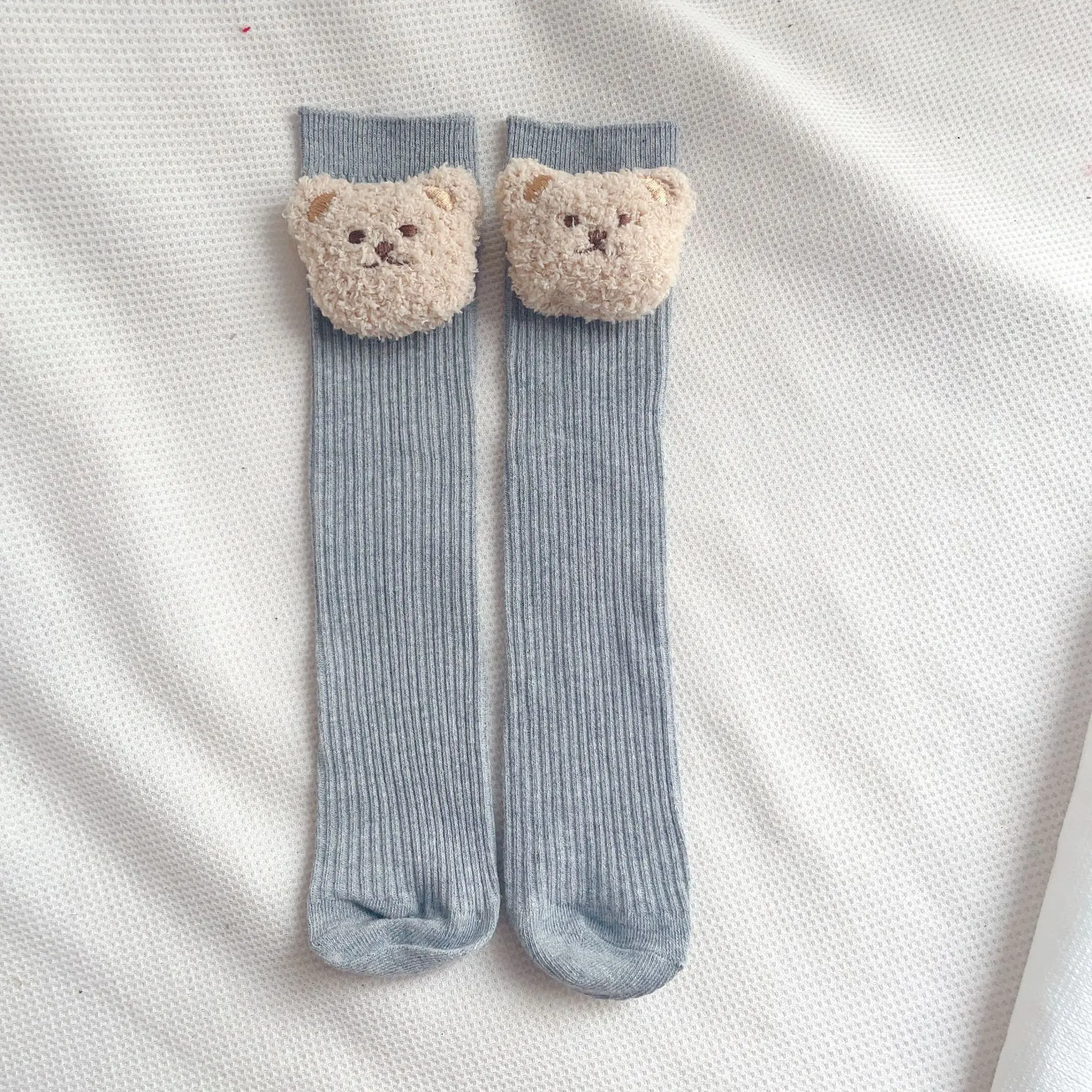 Baby Socks for Newborn Cotton Heelless Hose Girl Boy Cute Cartoon Bear Sok Autumn Kids Accessories Children Casual Tube Sokken images - 6