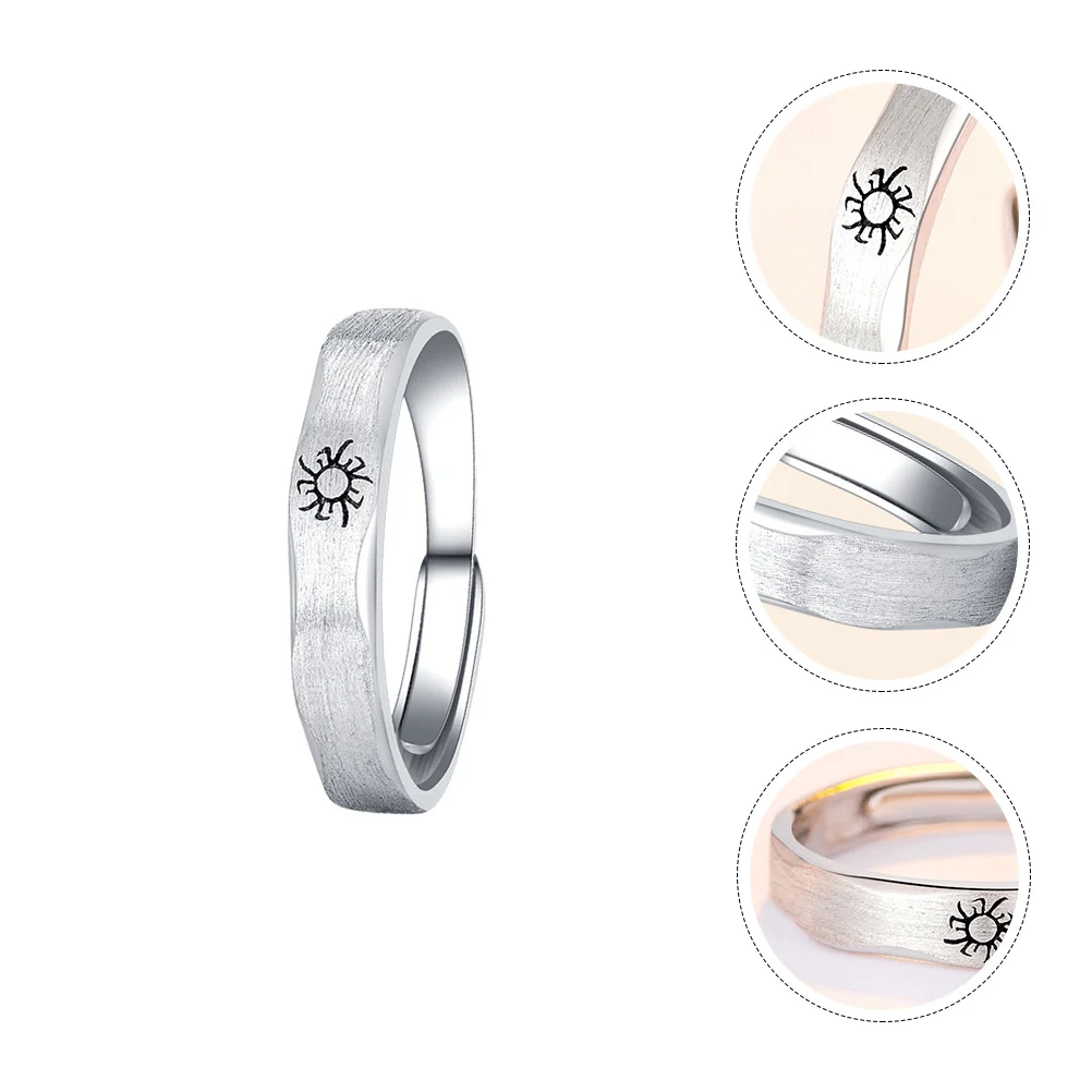 

1Pc Jewelry Ring Finger Ring Couple Ring Adjustable Ring for Couple Banquet Party Rings