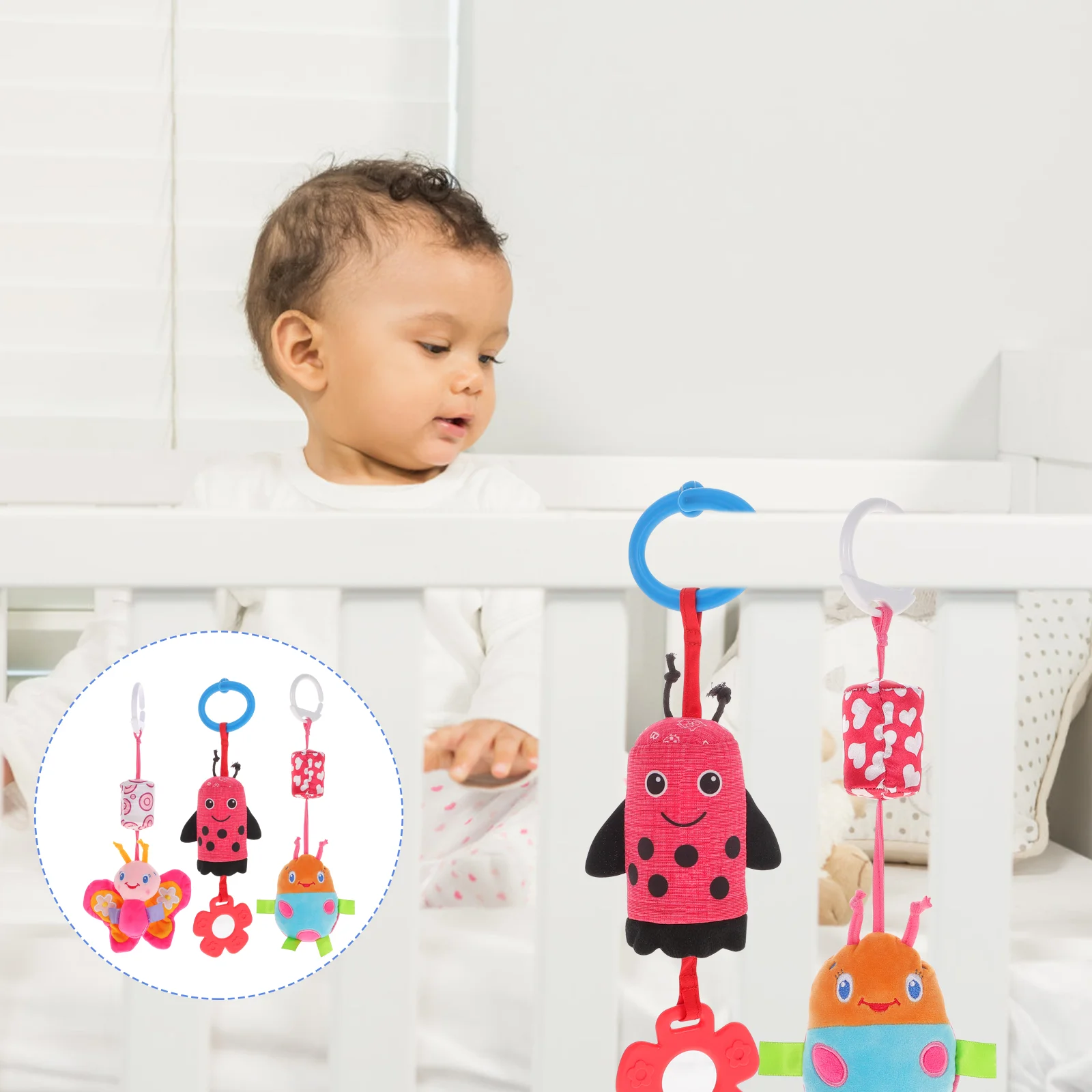 

Stroller Pendant Plush Animal Toys Hanging Pram Prams Baby Pendants Crib