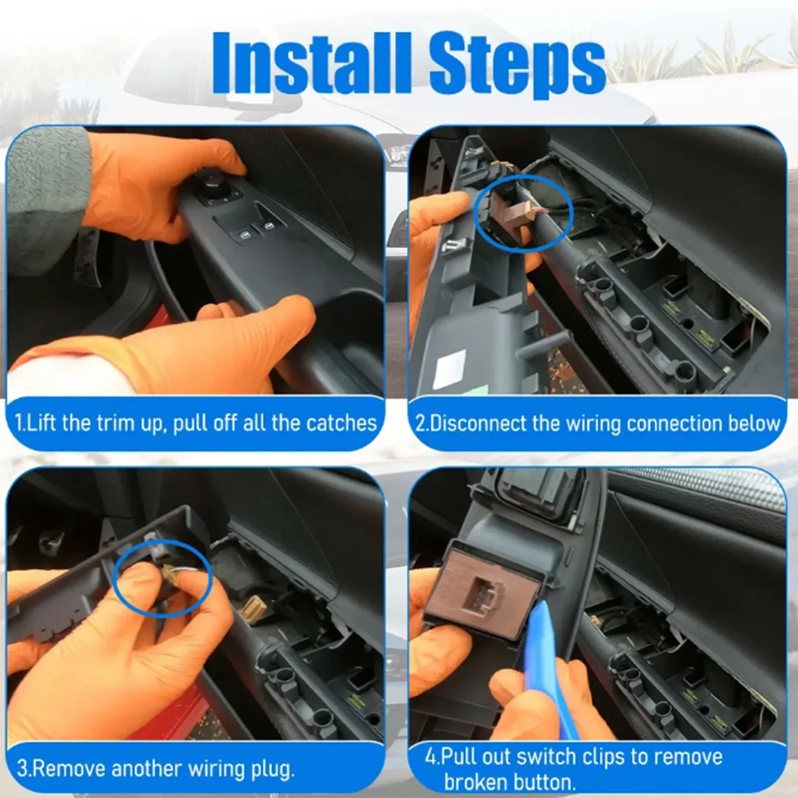 Автомобильный переключатель стеклоподъемника кнопка управления для Skoda Scala VW Passat