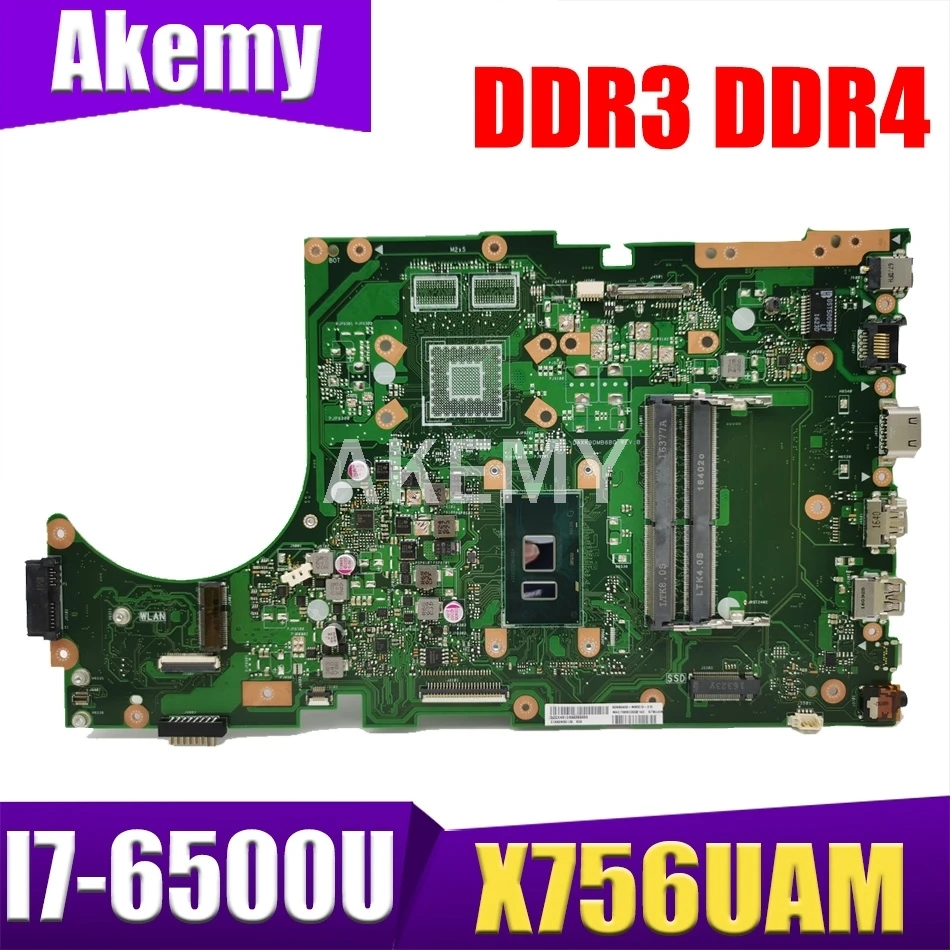 

Материнская плата для ASUS X756UAM X756UAK X756UA i7 CPU GMA GPU DDR3 90NB0A00-R00060