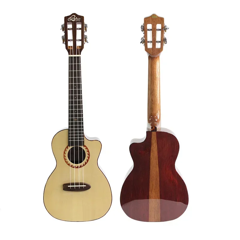 LEHO Высокое качество 23 26-дюймовая гавайская гитара из ели с твердым верхом