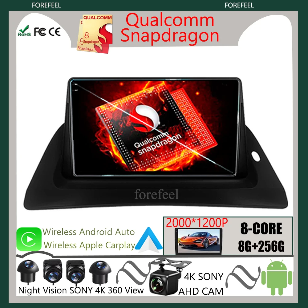 

Qualcomm Radio GPS Android For Renault Kangoo 2015-2017 2018 Multimedia Car Player Navigation Touch Screen Monitor Lettore Video