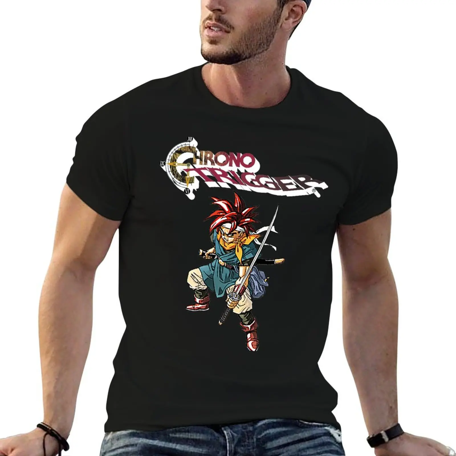 Футболка Crono from Chrono Trigger футболки с рисунком футболка аниме летний топ мужская