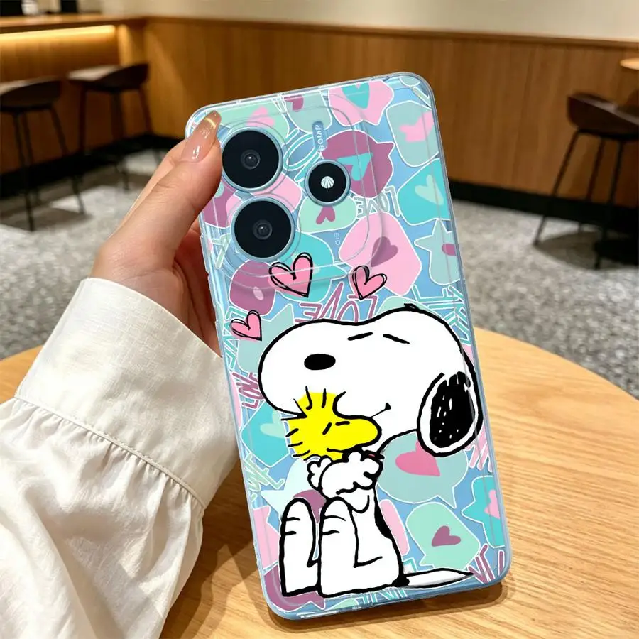 Фото Чехол для Xiaomi Redmi Note 15 14 Pro Plus A4 11S 9 10 12S 15Pro Note 13 14C 12 13C 11, мягкий чехол для телефона с милым мультяшным рисунком S-noopy №1
