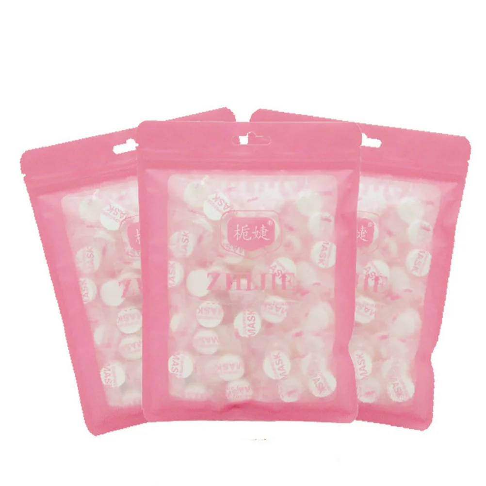 

200pcs Paper Skin Care DIY Pad Candy Nonwoven Fabric Expandable Cleaning Wipes Tissue