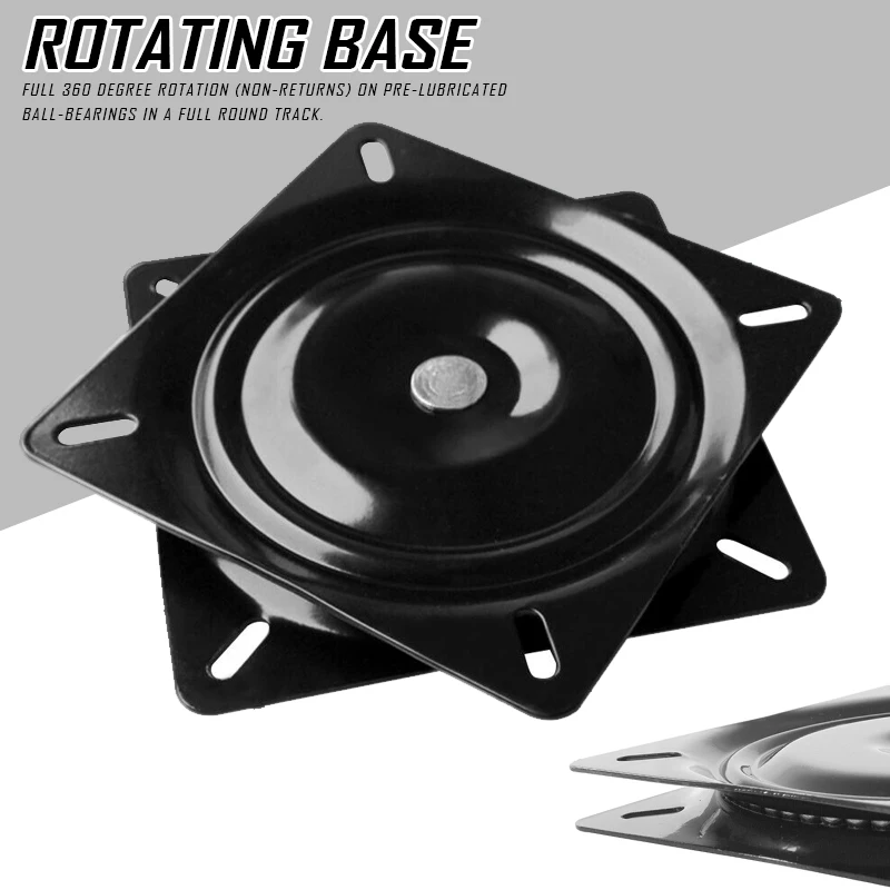 5/6/7/8 Inch Heavy Duty Steel 360 Degrees Rotating Seat Swivel Base Mount Plate for Bar Stool Chair Table Applications Tools