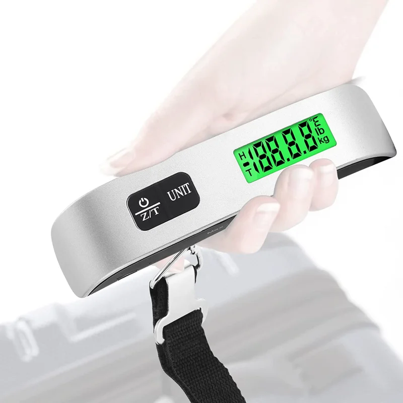 

Portable Scale Digital LCD Display 110lb/50kg Electronic Luggage Hanging Suitcase Travel Weighs Baggage Bag Weight Balance Tool