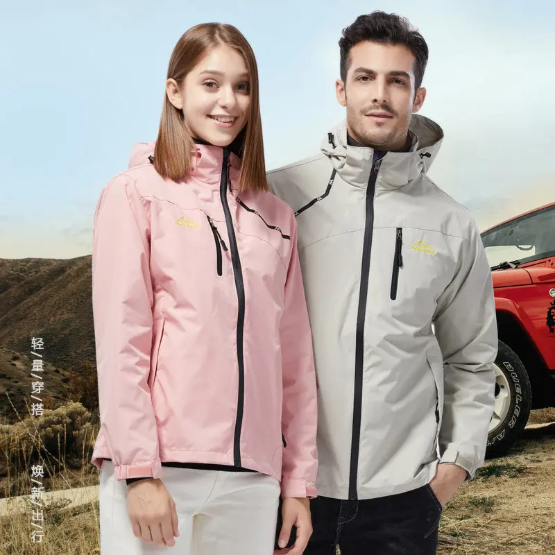 

Куртка Stormsuit Мужская/женская брендовая, утепленная уличная одежда со съемным плюшем для альпинизма, Осень-зима