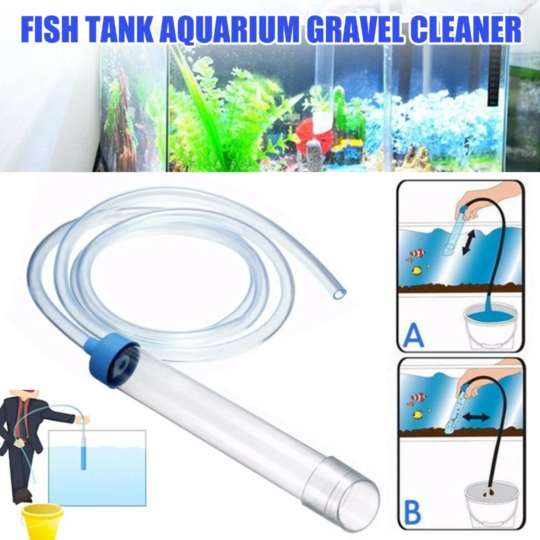 

New Aquarium Gravel Cleaner Syphon Vacuum Water Changer Pump Siphon Hose Fish Tank Cleaning Tools Accessories