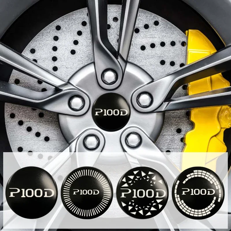 4 шт. 56/60/65 мм автомобильный Стайлинг центральные наклейки на колеса для P100D