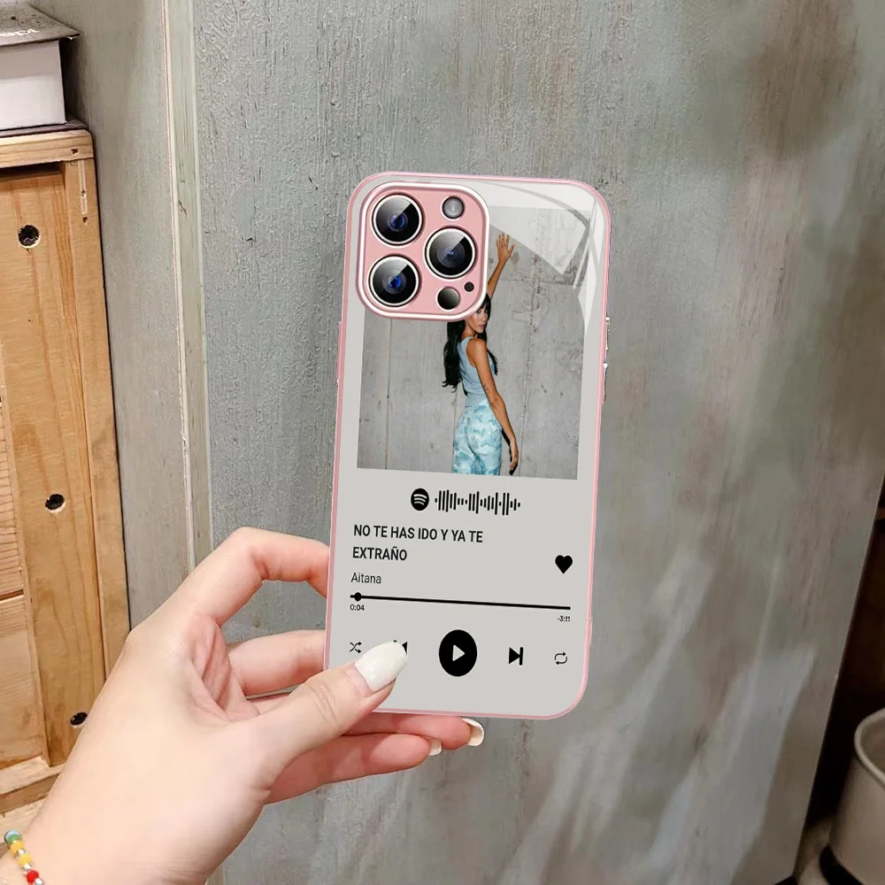 A-Aitana-O-Ocanaes Singer Phone Case Tempered Glass For iphone 14 13 12 11 Pro Mini XS MAX 14Plus X XR Fundas
