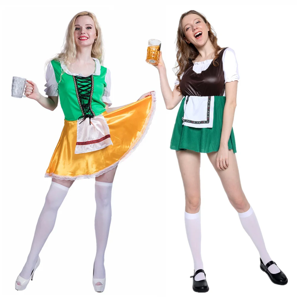 

Sexy Oktoberfest Women Costume Adult Halloween Beer Maid Cosplay Outfits Carnival Easter Purim Fancy Dress