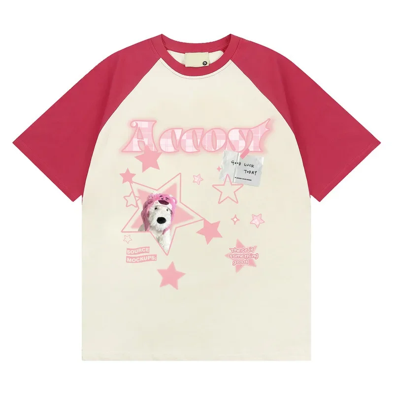 YPRS мужская летняя футболка в стиле реглан с короткими рукавами для пар лето 2023