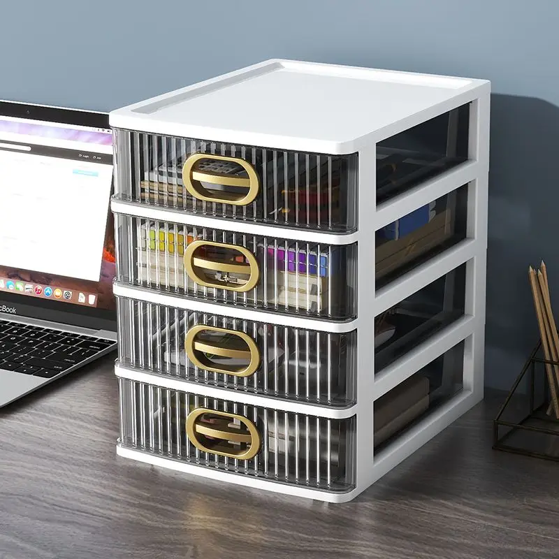 

Desk Sundries Cosmetics Storage Box Drawer Type Desktop Office Items Multi-layer Dresser Storage Rack Desk Storage Cabinet