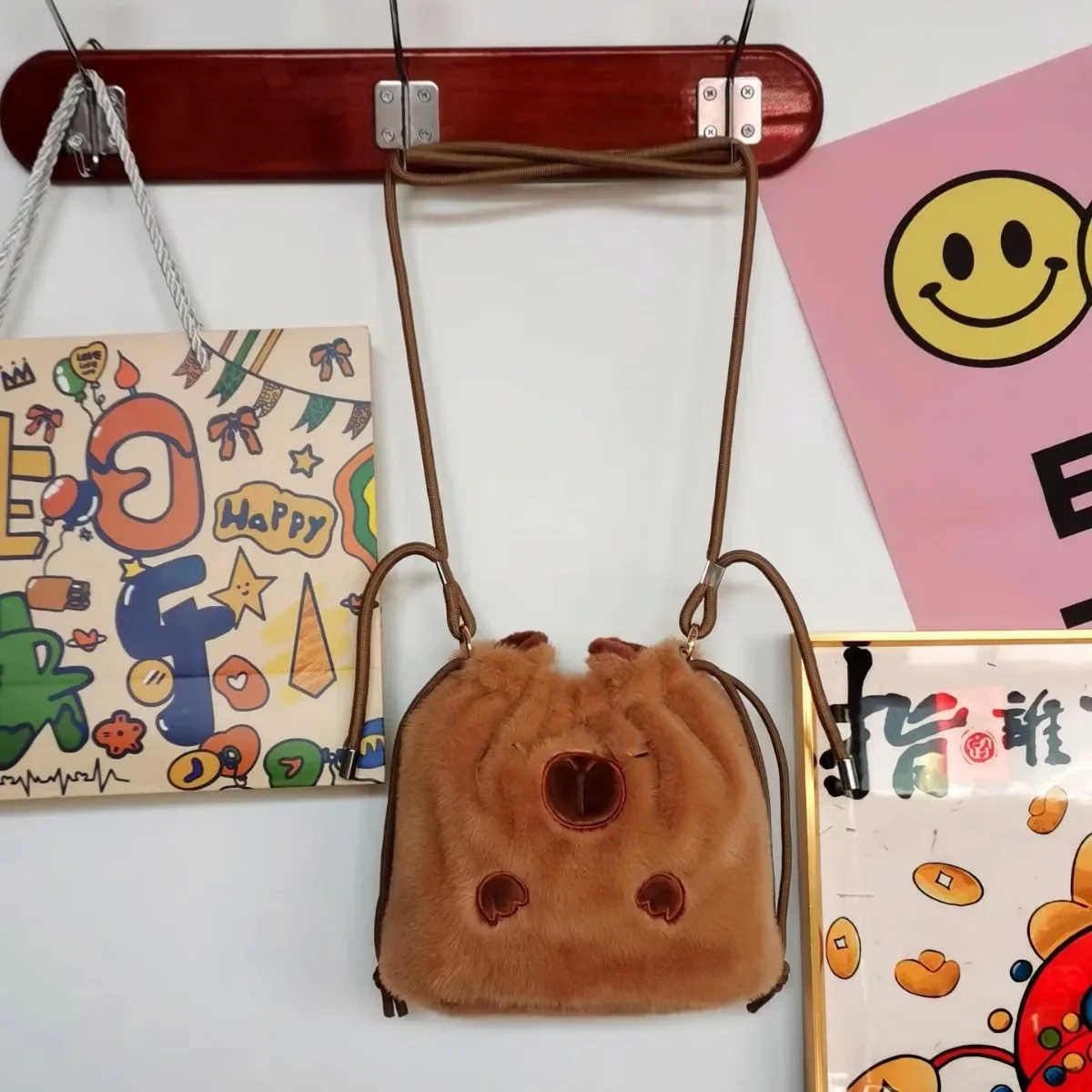 Красивая сумка для хранения новый рюкзак-капибара через плечо милый карман