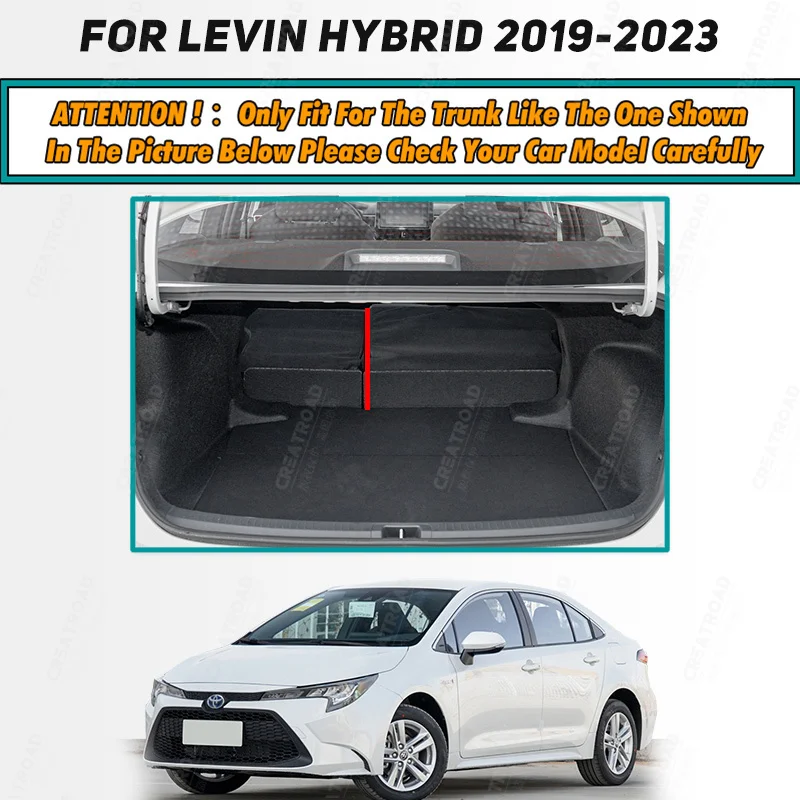 Коврик для багажника автомобиля Toyota Levin Hybrid 2019 2020 2021 2022 2023 пользовательские